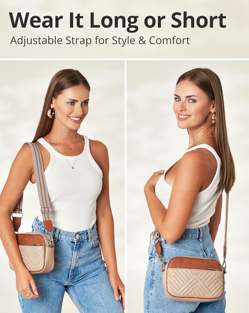 Vantamo Crossbody Bags For Women with Anti-Pickpocket Clip, Premium Purses for Women, Adjustable Strap Handbags & Gift Box - Image 4